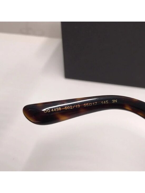 New Authentic Dolce & Gabbana DG4438 4536 Havana Square Sunglasses main image 9